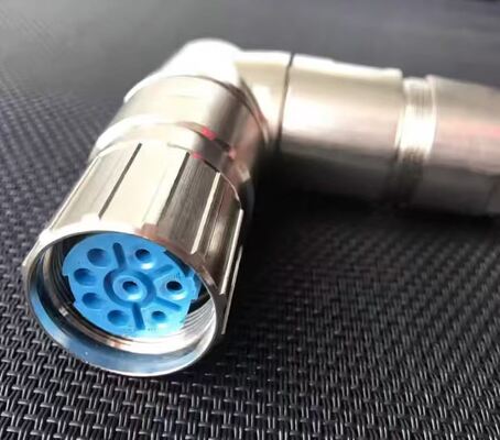 Hummel HUMMEL M23 High-Load Circular Connector 4+4 8-Pin Right-Angle Bent Plug Rotational Latching