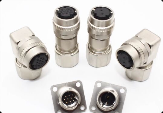 Servo Motor Connector with 10PIN Insulation Resistance and Silver/Gold Contact Plating for Wide Temperature Range (-40℃ to +105℃)