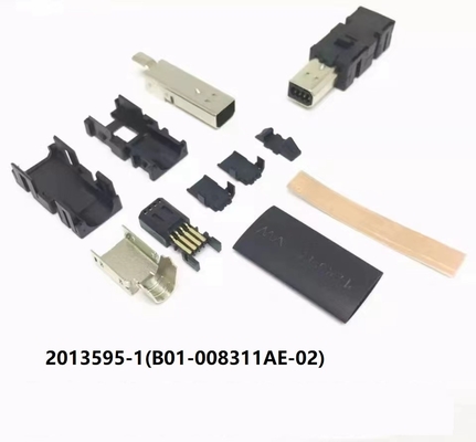 Metal / Plastic Servo Motor Connectors With Gold / Silver Contact Plating