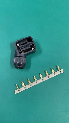 Fast 9PIN Servo Motor Connector Panel Mount Crimp/Solder Type AWG18-24 1000M Insulation Resistance