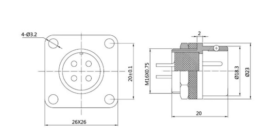 Circular Servo Wire Connector M10 12 18 16 2pin 3pin 4pin 5pin 7pin 9pin 12pin