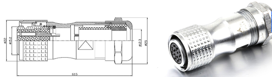 Circular Servo Wire Connector M10 12 18 16 2pin 3pin 4pin 5pin 7pin 9pin 12pin