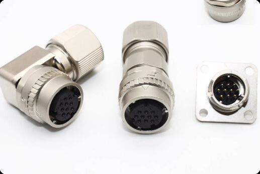 1000V Voltage Rating Servo Motor Connector with Silver and Gold-Plated Pins for Industrial Automation