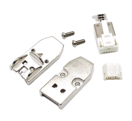 1000V Voltage Rating Servo Motor Connector with Omrons Domestic Contacts and 10PIN Insulation Resistance