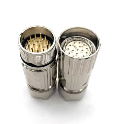M23 Servo Motor Connector with 8PIN 12PIN 17PIN Configuration and Crimp/Solder Termination for 1000V Applications