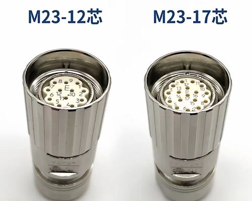 M23 Aviation Plug 623 Connector Servo Signal Feedback Encoder Female 12-Pin 17-Pin Cable Connector