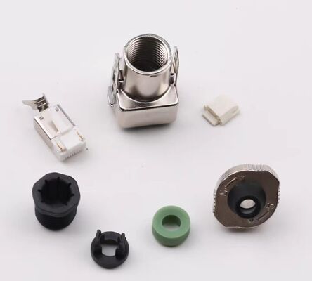 Compatible RJ45 Crystal Head 4/2 Zinc Alloy Large Head Coded Connector 6FX5002-0DM67 IP67
