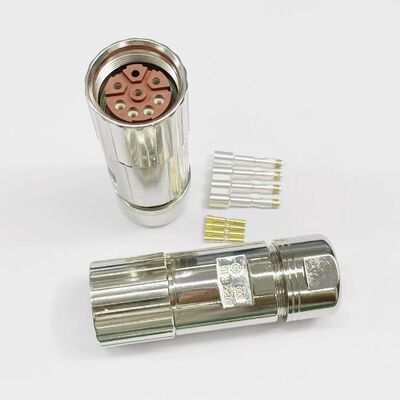 6FX2003-0LU00 Threaded Type 6-Pin Servo Motor Connector M23 Encoder Connector for Industrial Automation