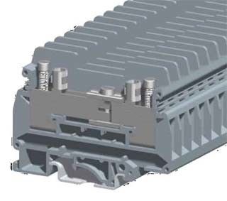 SKJ-6S Din Rail Terminal Blocks ง่ายและยืดหยุ่นในการประกอบแบบ Multipole
